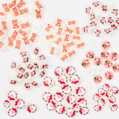 Lot de 120 boutons minimum - motifs diff�rents par sachets