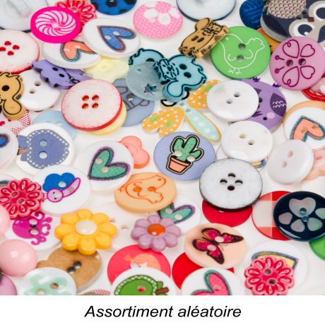 Assortiment de 100 boutons enfant minimum
