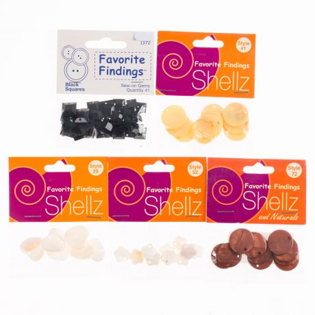 Assortiment de cartes de boutons sequins