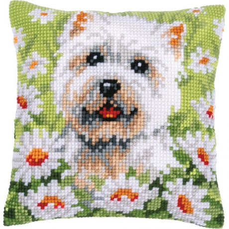 Kit coussin Vervaco au point de croix Chien