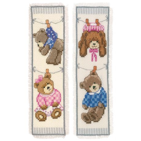 kit marque-pages birth bears lot de 2