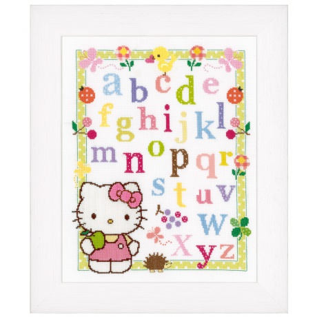 Broderie au point compt 30/39cm abc Hello Kitty