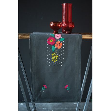 Kit chemin de table colourful flowers