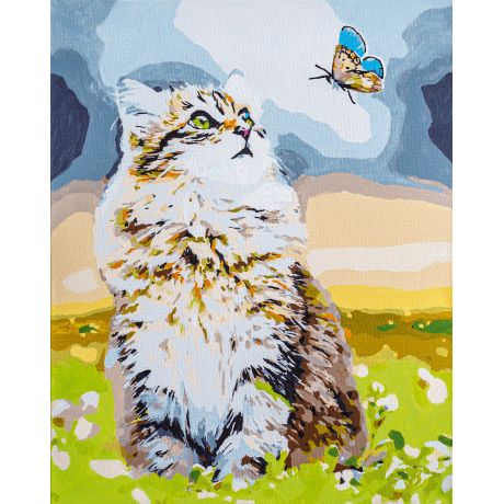 Kit peinture par numro forest cat