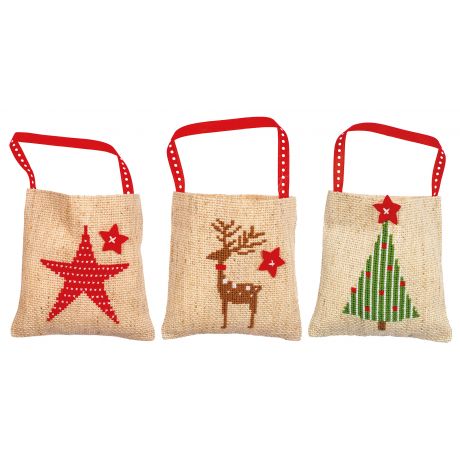 Kit sachet cadeau Nol lot de 3