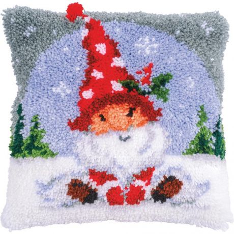 Kit coussin au point nou gnome de Nol