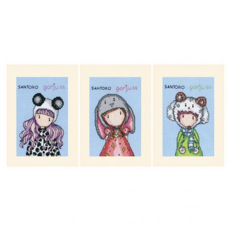 Kit carte de voeux gorjuss lot de 3