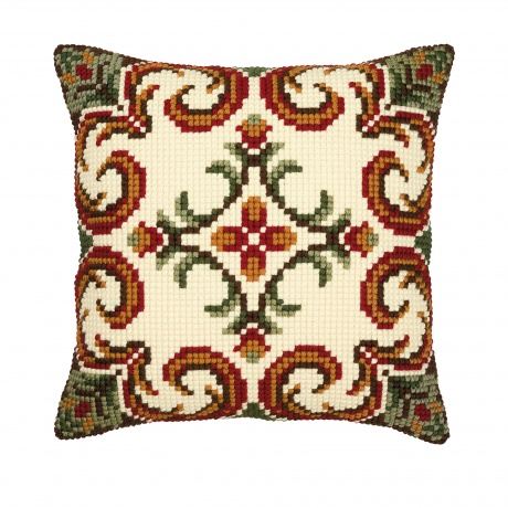 Coussin point de croix 40/40cm