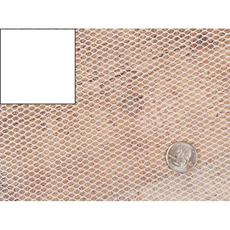 Coupon mesh fabric blanc