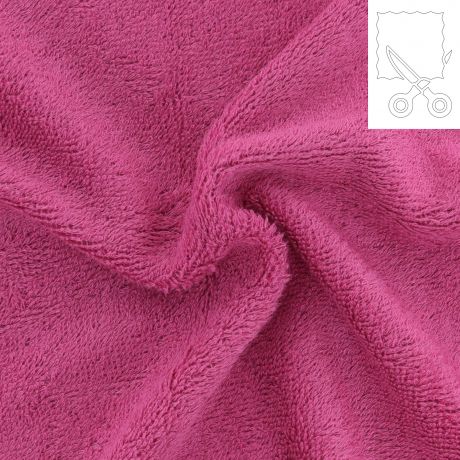 Coupon ponge bambou fuschia 100x150 cm