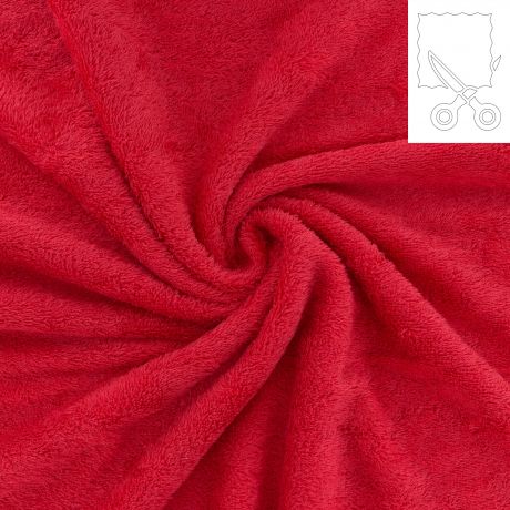 Coupon ponge bambou coquelicot 100x150 cm