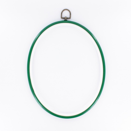 Cercle  broder plastique cm vert