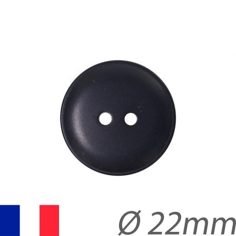 Bouton classique 14mm marine foncé