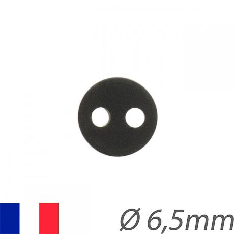 Boutons yeux noirs 6,5mm