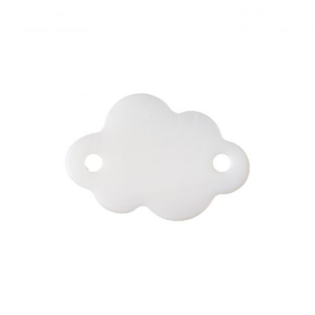Pampille de nacre nuage 15 mm