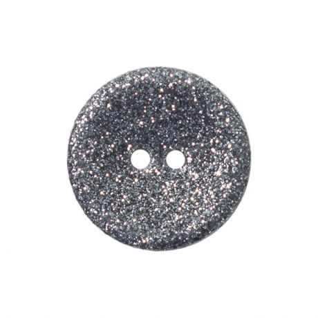 Bouton nacre river shell 18mm bleu