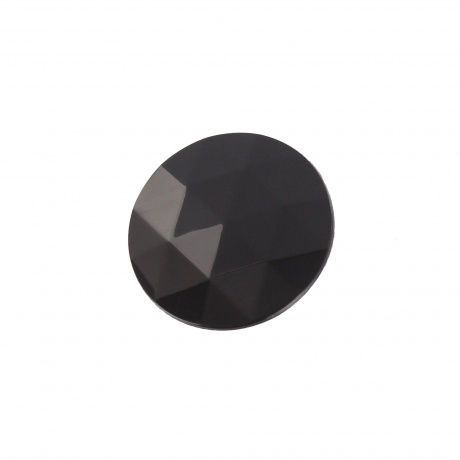 Bouton couture noir fantaisie à facettes 15mm