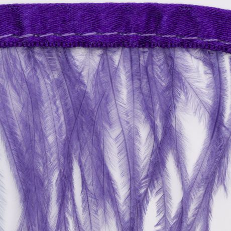 Galon plumes d'autruche 15cm violet de 1,50 mtre