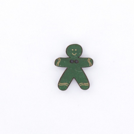 Sujet en bois pour Nol pain d'pice vert