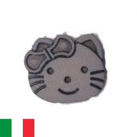 Bouton enfant tte de chat (faon Hello Kitty)