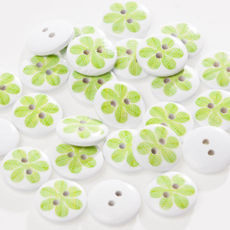 Bouton enfant fleur