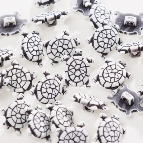 Bouton enfant tortue