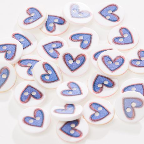 Bouton coeur � trous