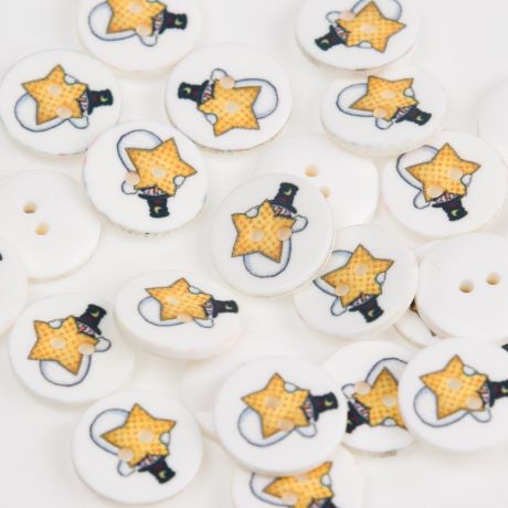 Bouton enfant �toile bonhomme de neige