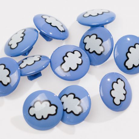 Bouton enfant nuage � queue