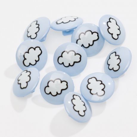 Bouton enfant nuage � queue