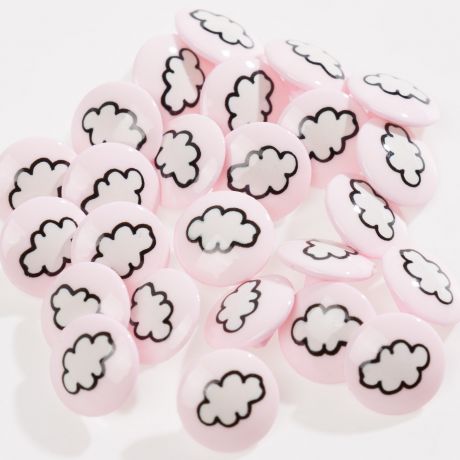 Bouton enfant nuage � queue
