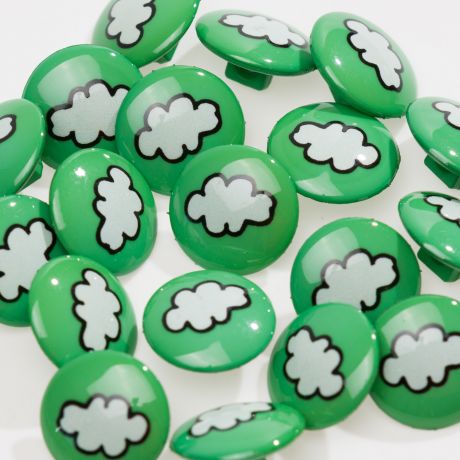 Bouton enfant nuage � queue