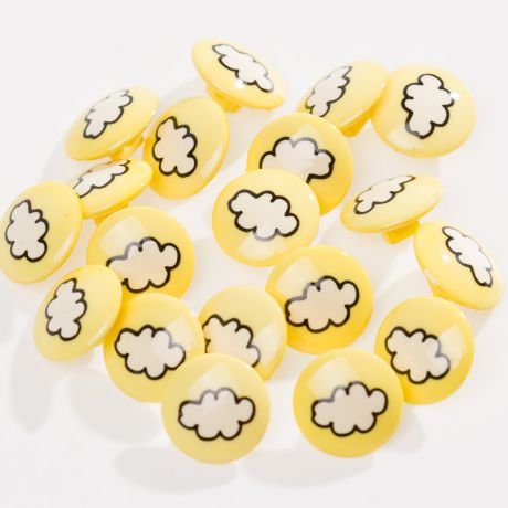 Bouton enfant nuage � queue