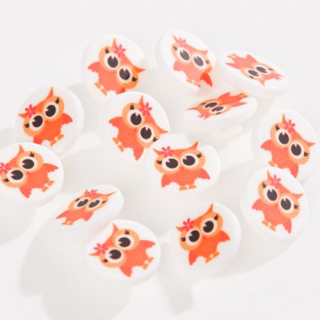 Bouton enfant chouette