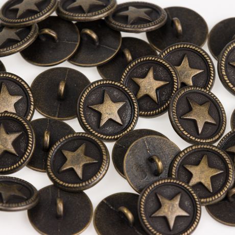 Bouton m�tal �toile