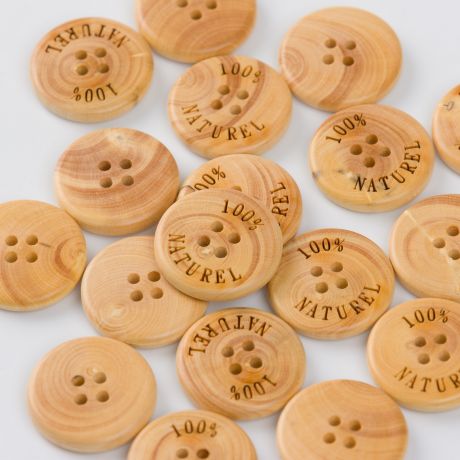 Bouton bois buis