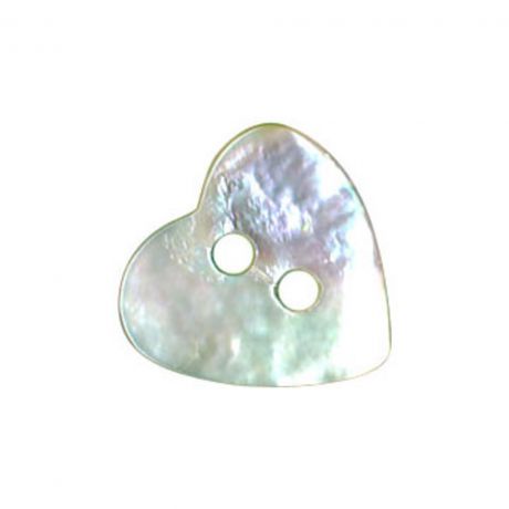 Bouton nacre naturelle coeur