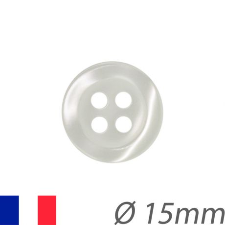 Bouton couture imitation nacre