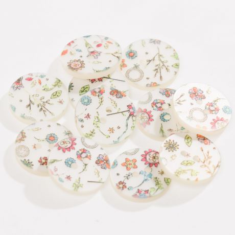 Bouton enfant fleur