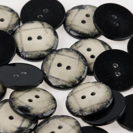 Bouton fantaisie brillant 2 trous