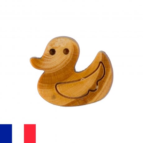 Bouton bois canard  queue 15 mm