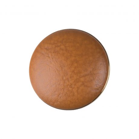 Bouton aspect cuir � queue