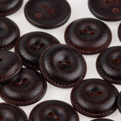 Bouton bomb aspect cuir