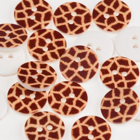 Bouton imprim� girafe