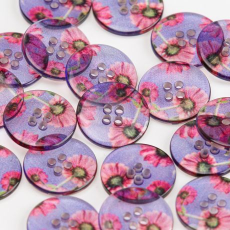 Bouton translucide � trous