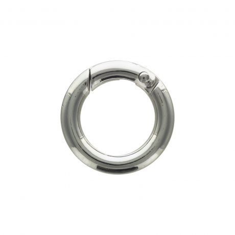 Mousqueton nikel rond  19mm int