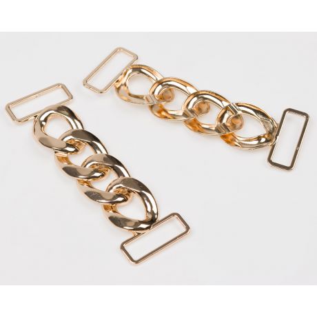 Agrafe v�tement chainette dor�e