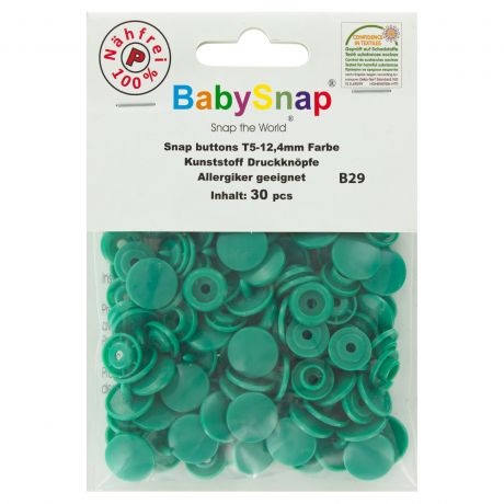 Bouton pression plastique BabySnap vert