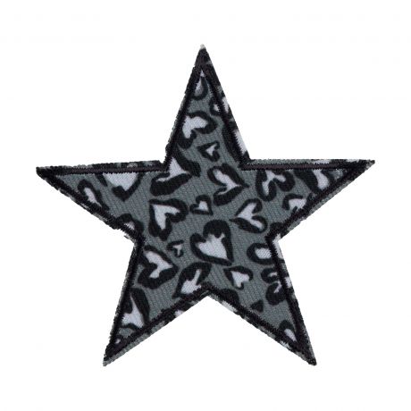 Thermocollant étoile grise léopard