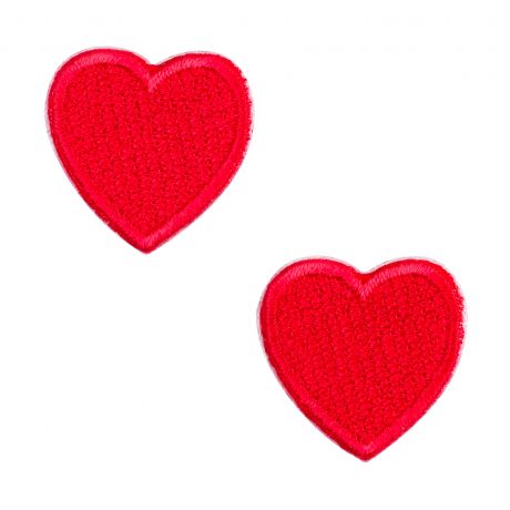 Thermocollant et autocollant Mini c�urs rougex2